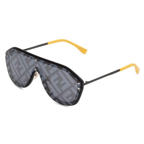 fendi black shield sunglasses|authentic fendi sunglasses.